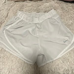 White Nike shorts